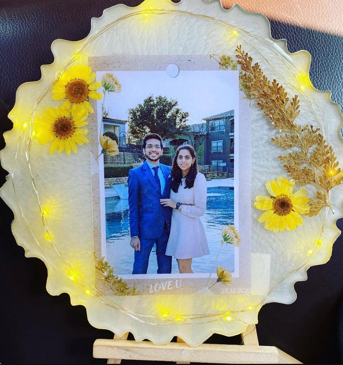 Resin photo frame keepsake