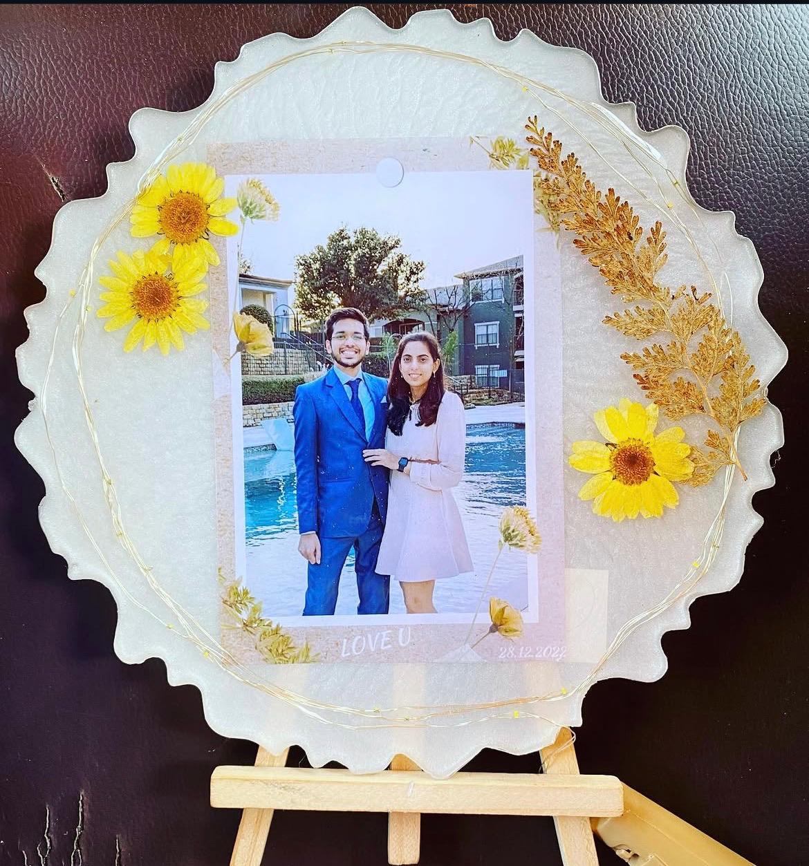 Resin photo frame keepsake by Gen's Arts